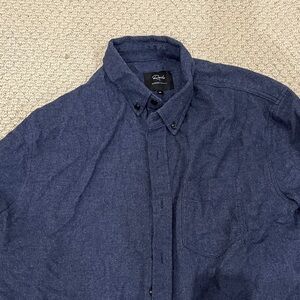 Rails Men's Navy Casual Button Down Shirt